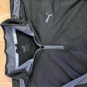 Puma Gray Quarter-Zip Pullover